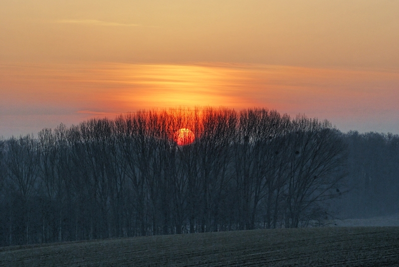 Lever de soleil en fvrier 08